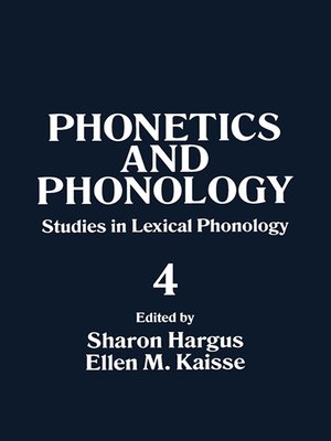 cover image of Studies in Lexical Phonology